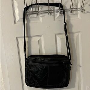 Jack George’s Black Leather Men's Crossbody Bag